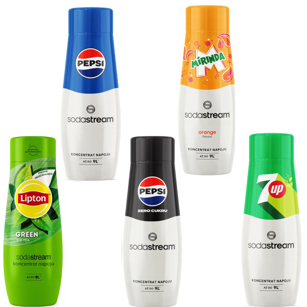 5x 7Up + Pepsi + Mirinda + Pepsi Max + Lipton Green