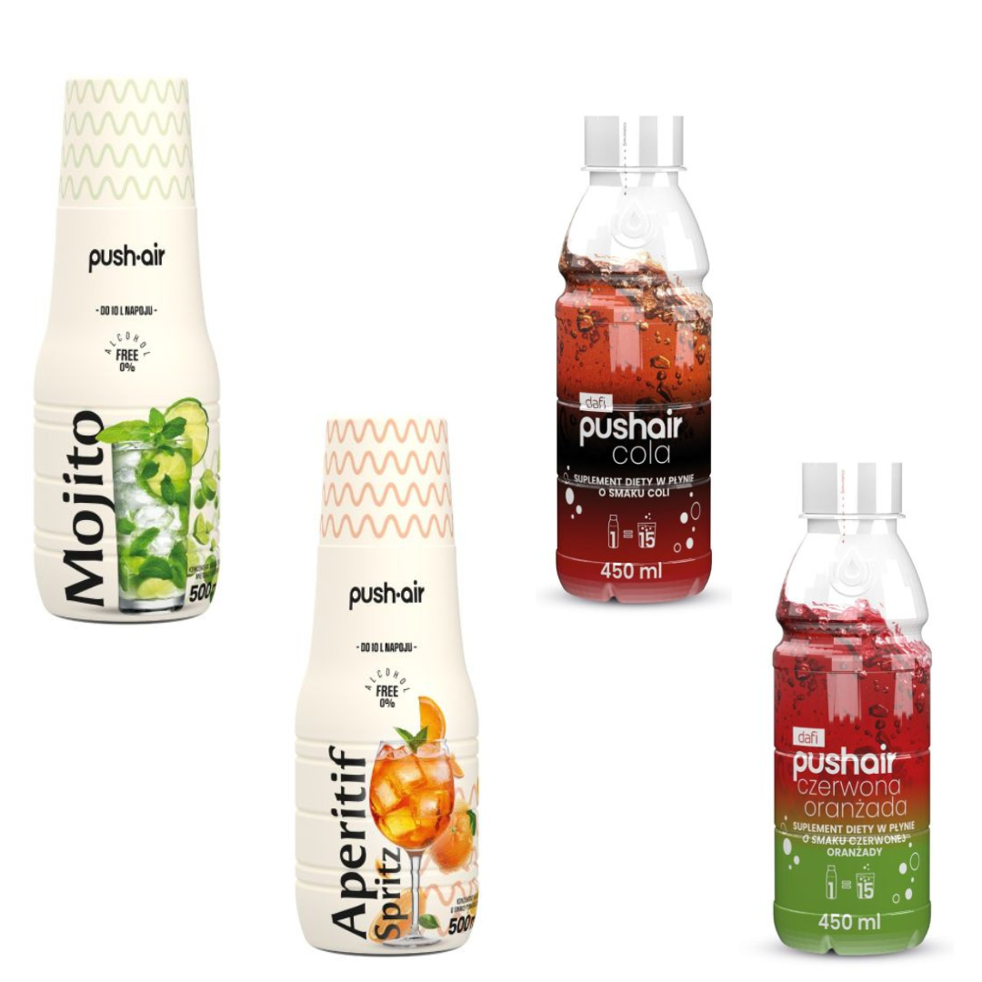4× sirops Dafi : MOJITO + Apéritif Spritz + Cola + Orange Sanguine