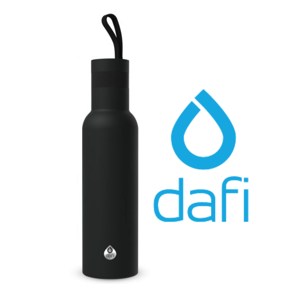 Bouteille Thermo Dafi EASY en acier inoxydable 490 ml Noir