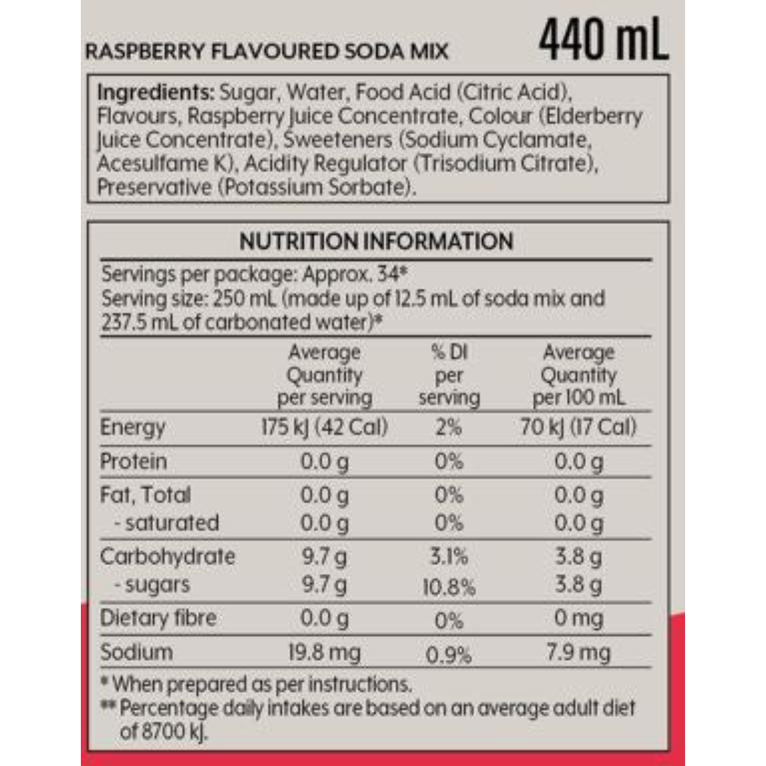 2 x SodaStream Mojito + Raspberry syrups