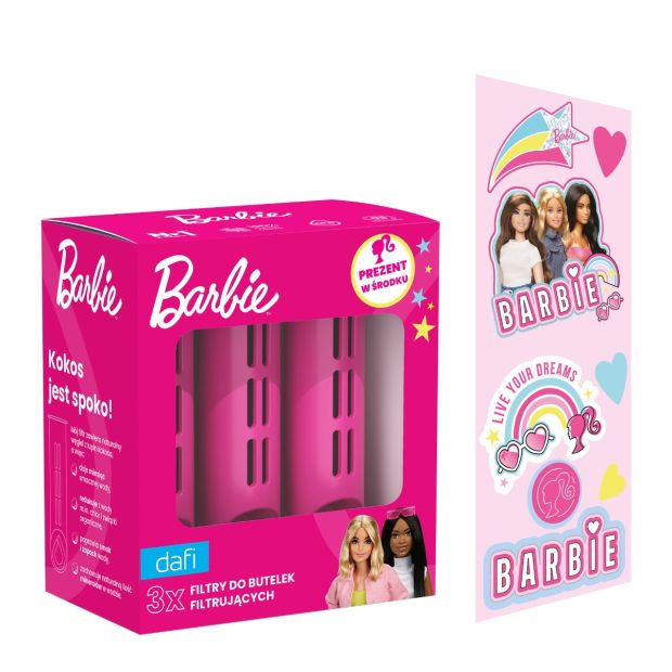 Bouteille Filtrante Dafi SOLID 0.7 Barbie Rose avec 4 Filtres