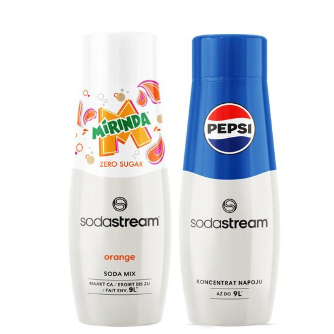2 x MIRINDA LIGHT + Pepsi syrups