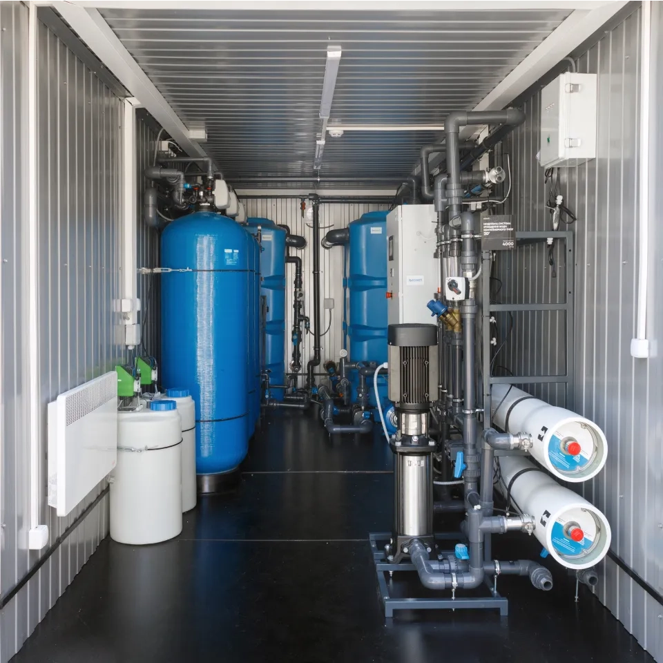 20 pieds. MO4 RO conteneurisé avec préfiltration