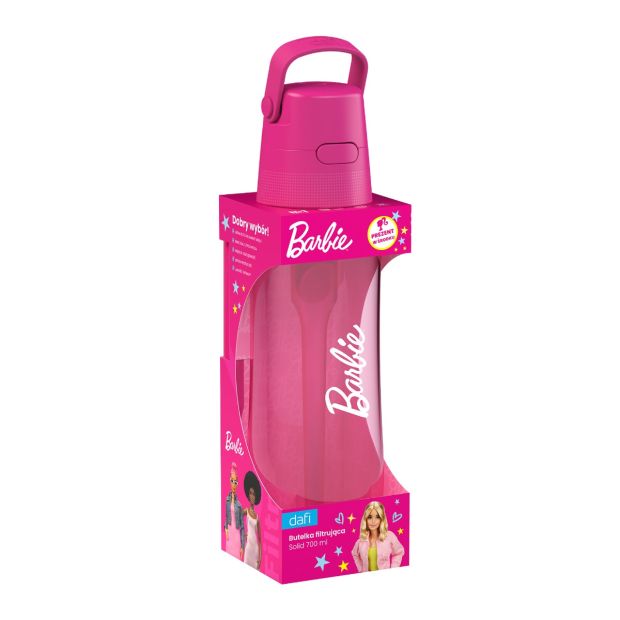 Bouteille Filtrante Dafi SOLID 0.7 Barbie Rose avec 4 Filtres