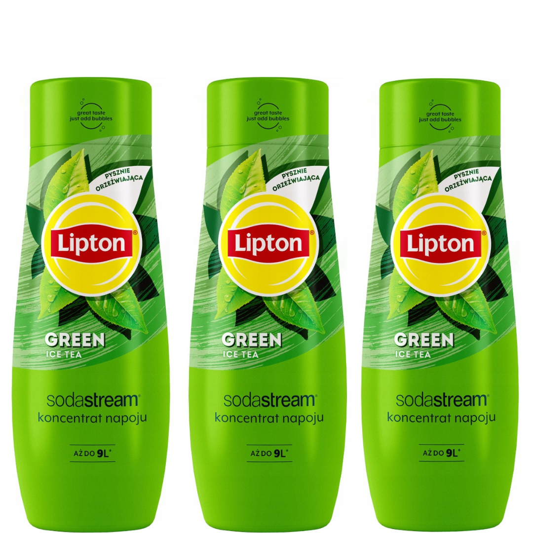 3x SodaStream Lipton Green Ice Tea