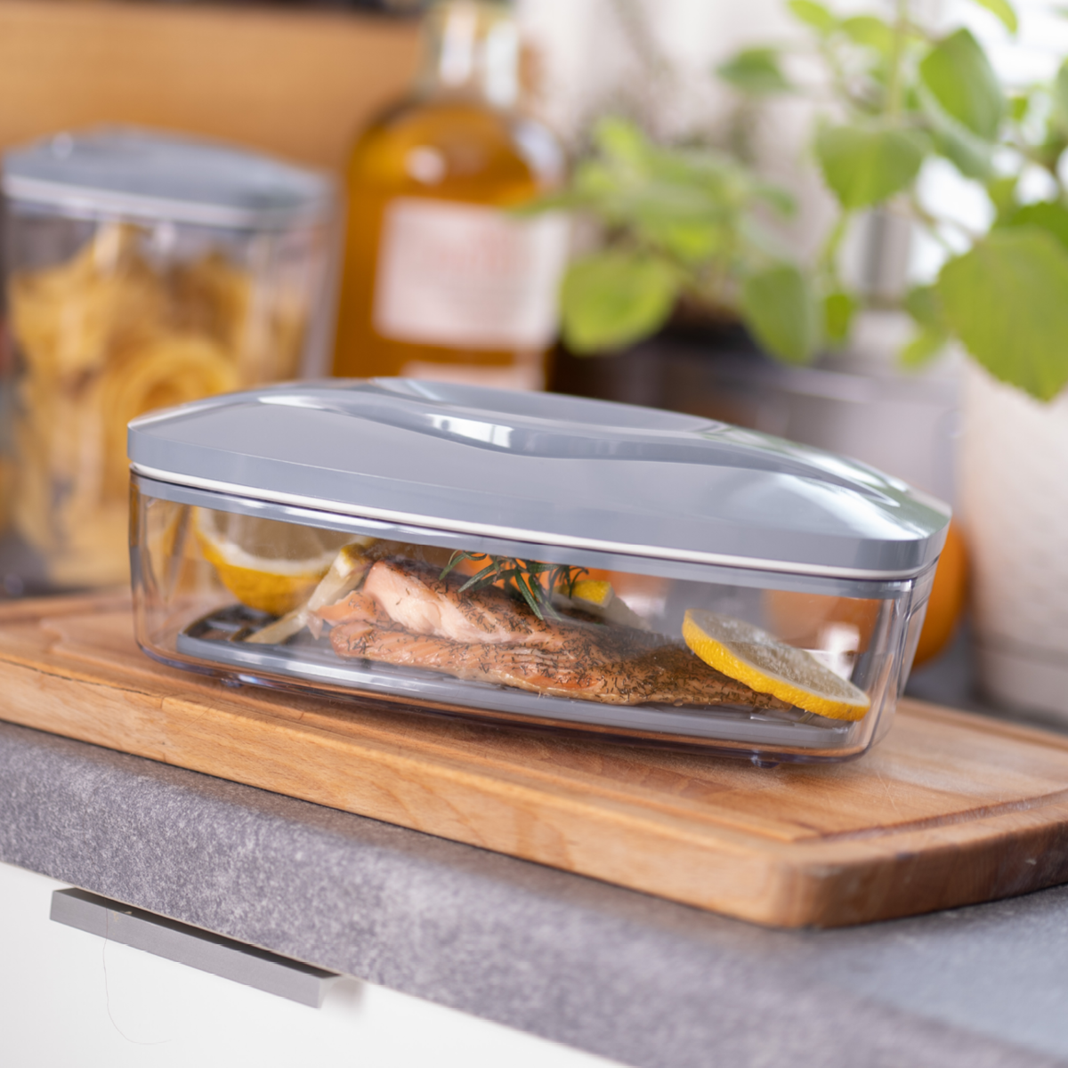 SeeYoo Conteneur Alimentaire Sous Vide en Acier 1,5 L
