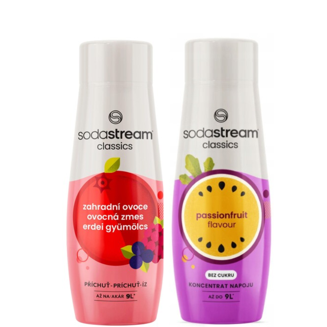 2 x Fruits du jardin + Sirop de fruit de la passion