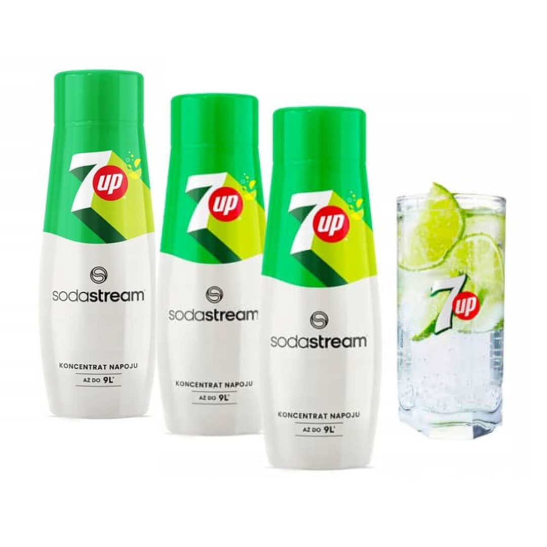 3 x 7UP syrups