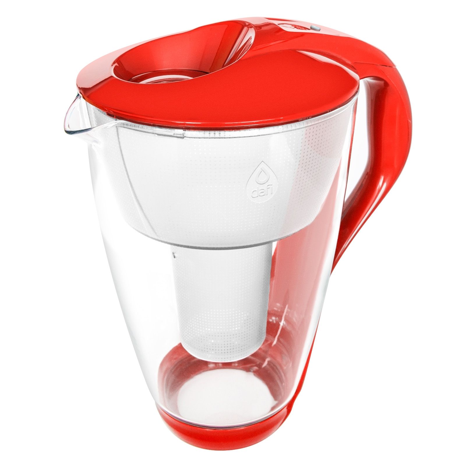 Carafe filtrante en verre Dafi Crystal (rouge)