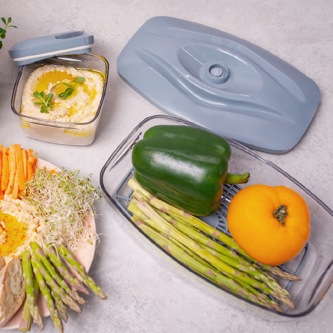 SeeYoo Conteneur Alimentaire Sous Vide en Acier 1,5 L