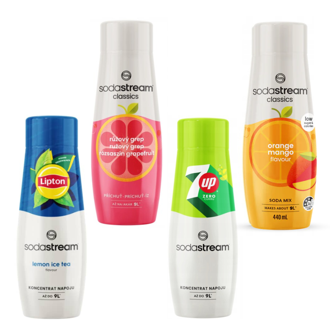 4x 7 UP ZERO + Orange Mango + Pink Grapefruit + Lipton Lemon Tea