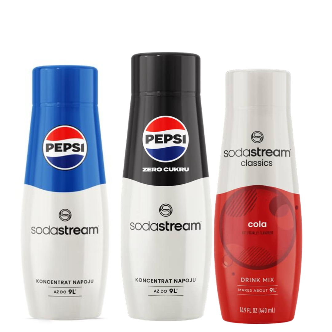 3 x PEPSI + COLA + PEPSI MAX syrups