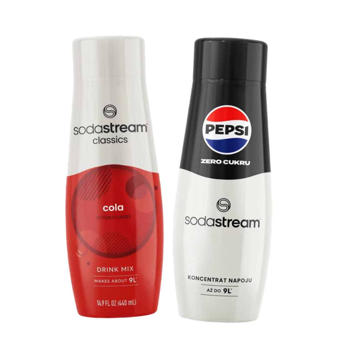 2 x COLA + PEPSI MAX syrups