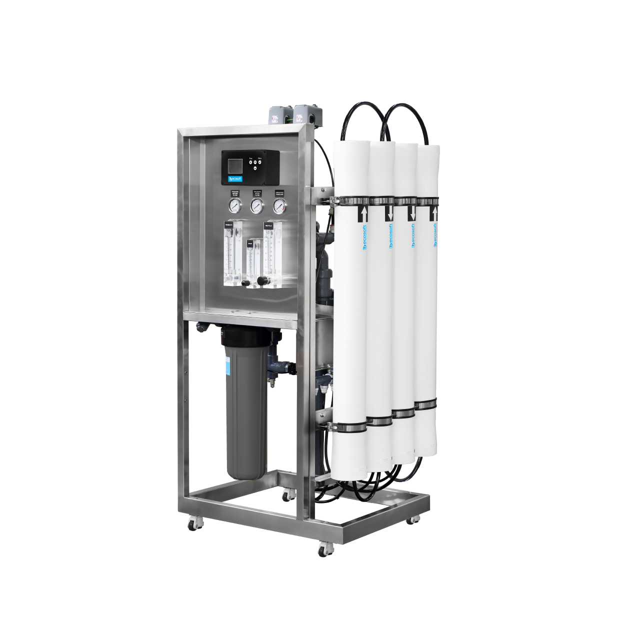 Ecosoft MO24000 INOX Système d’osmose inverse 4" avec Econnect