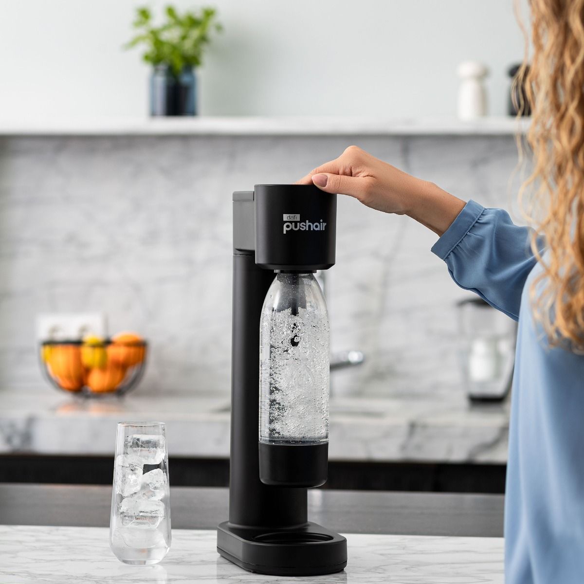 Dafi PUSHAIR water saturator black siphon + CO2 cartridge + 0.7 bottle