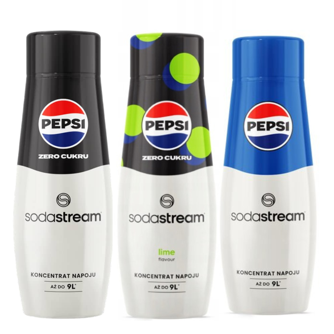 3x PEPSI + PEPSI MAX + PEPSI MAX LIME Sirops