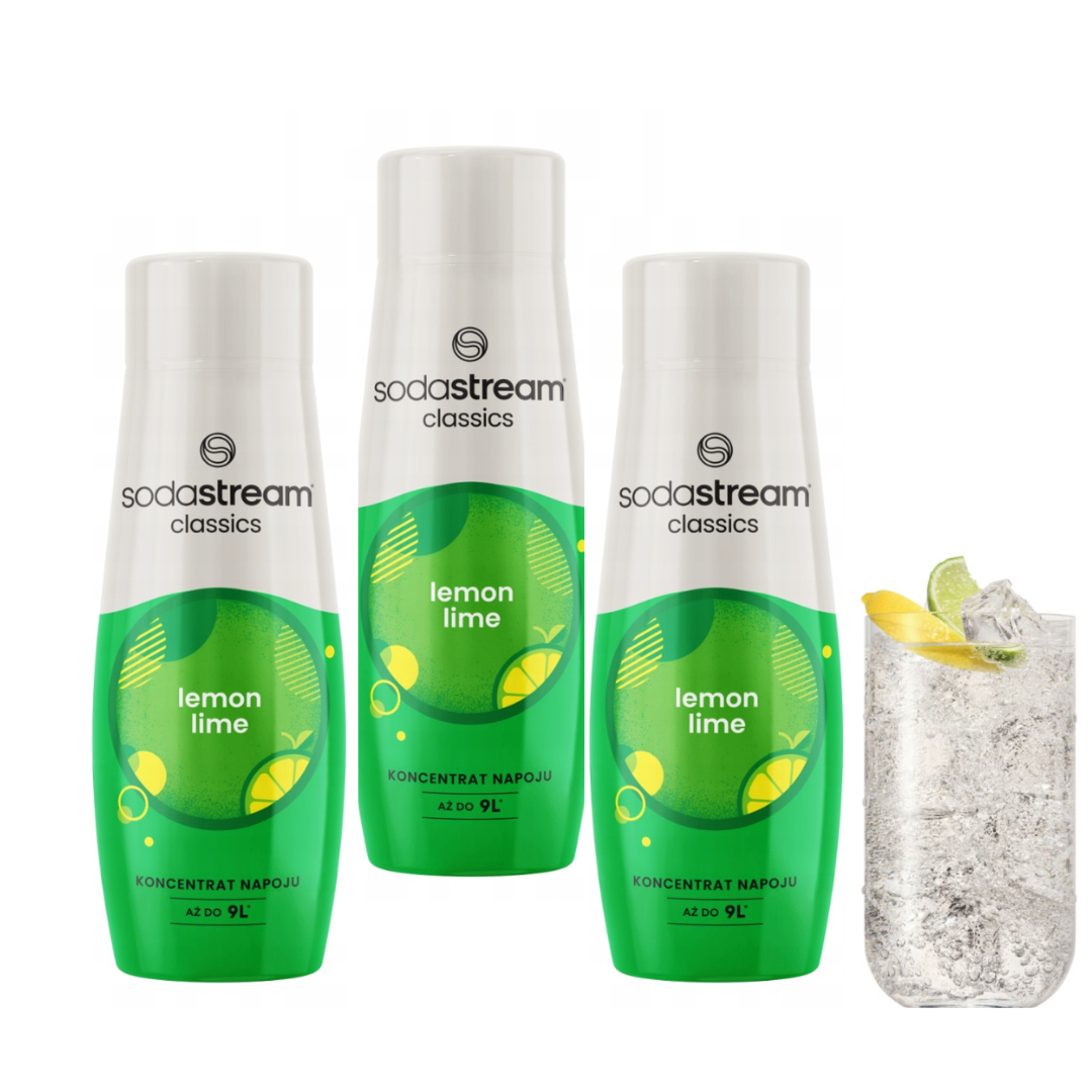 3x SodaStream Citrón-Limetka sirupy