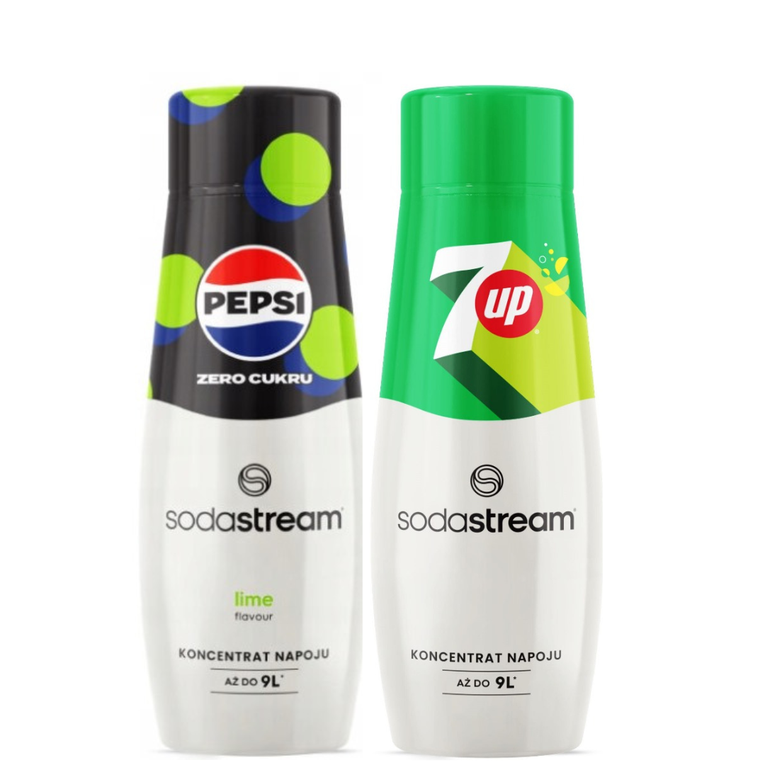 2 x PEPSI MAX LIME + 7 UP syrups