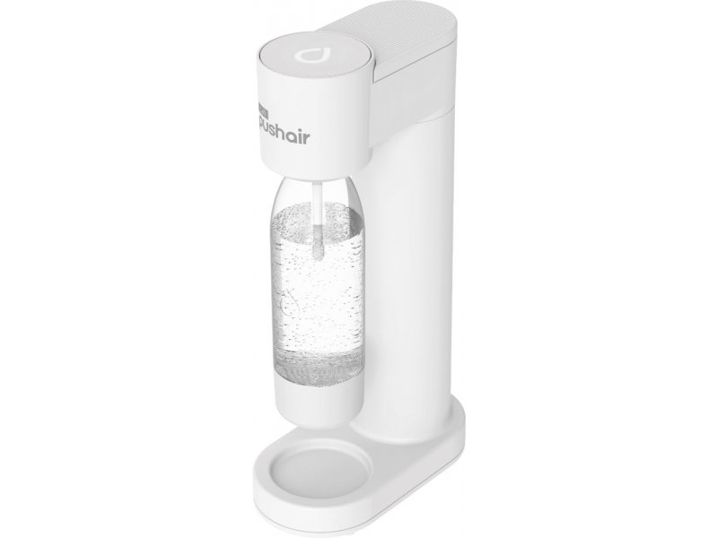 Saturateur d'eau Dafi PUSHAIR blanc avec siphon + cartouche de CO2 + bouteille de 0,7 L.