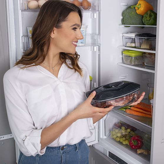 Contenant alimentaire sous vide SeeYoo 1,5L Noir