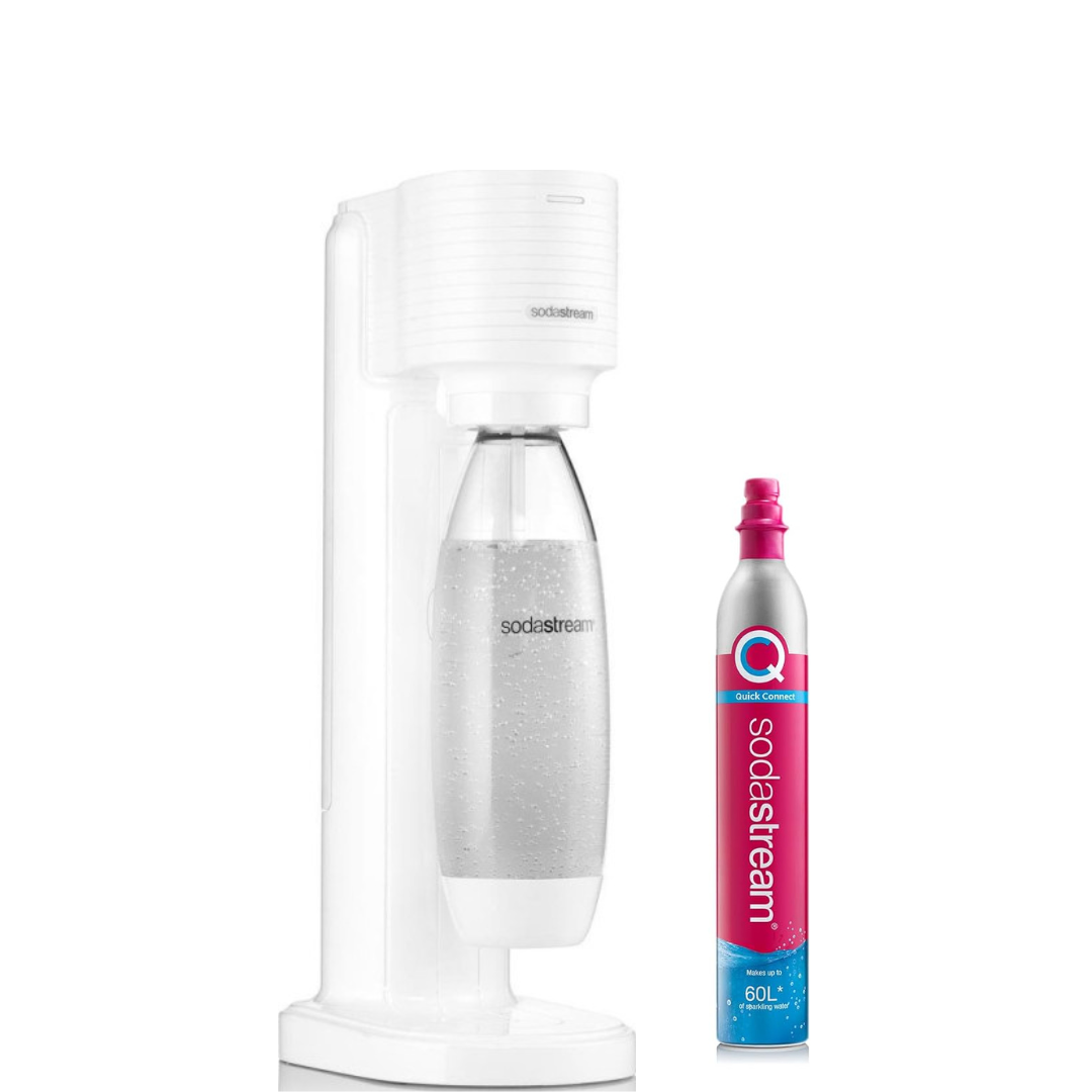 3 x Sirops SodaStream + Machine à eau gazeuse GAIA Blanche