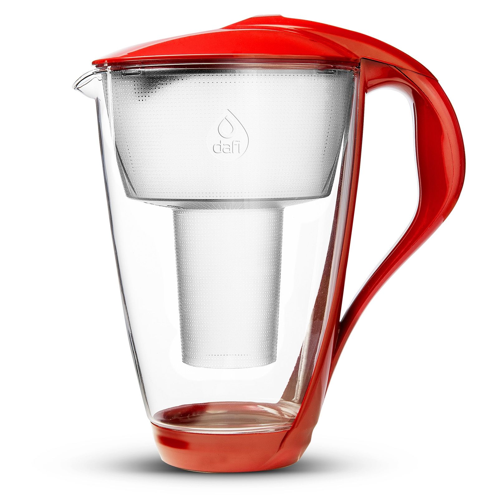 Carafe filtrante en verre Dafi Crystal (rouge)