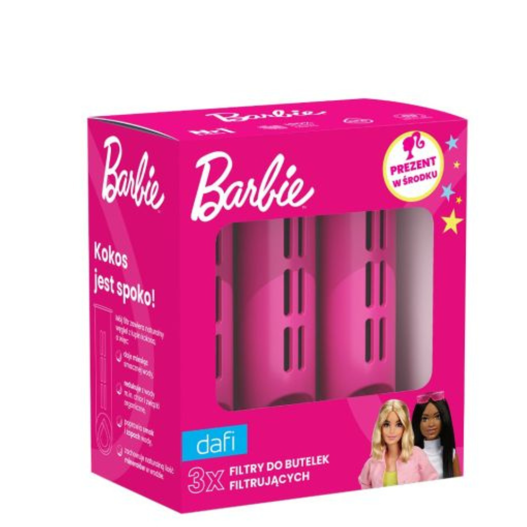 BARBIE 3 filtres pour la bouteille filtrante Dafi SOFT et SOLID rose