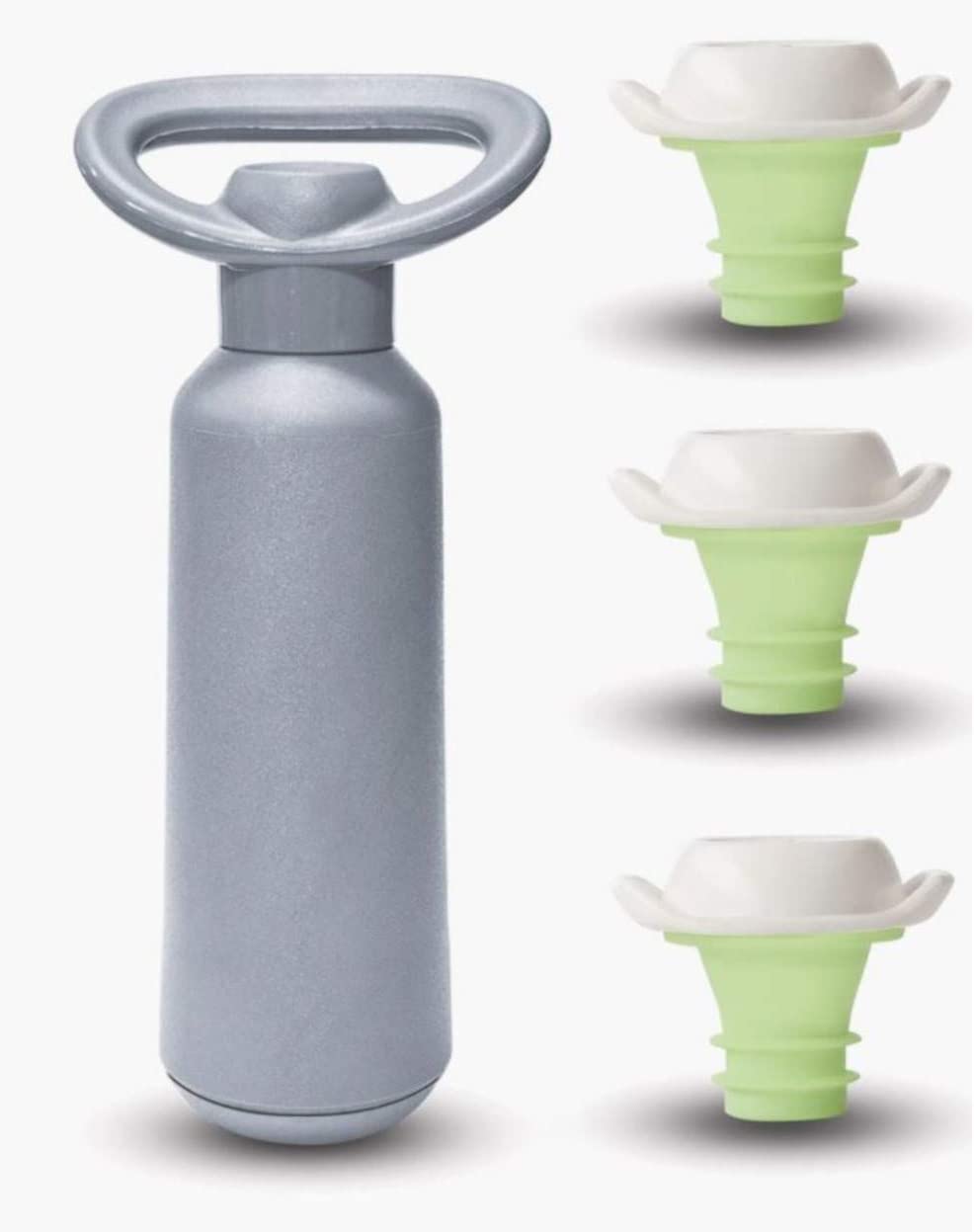 Ensemble de 4 pompes et bouchons sous vide Dafi pour vin