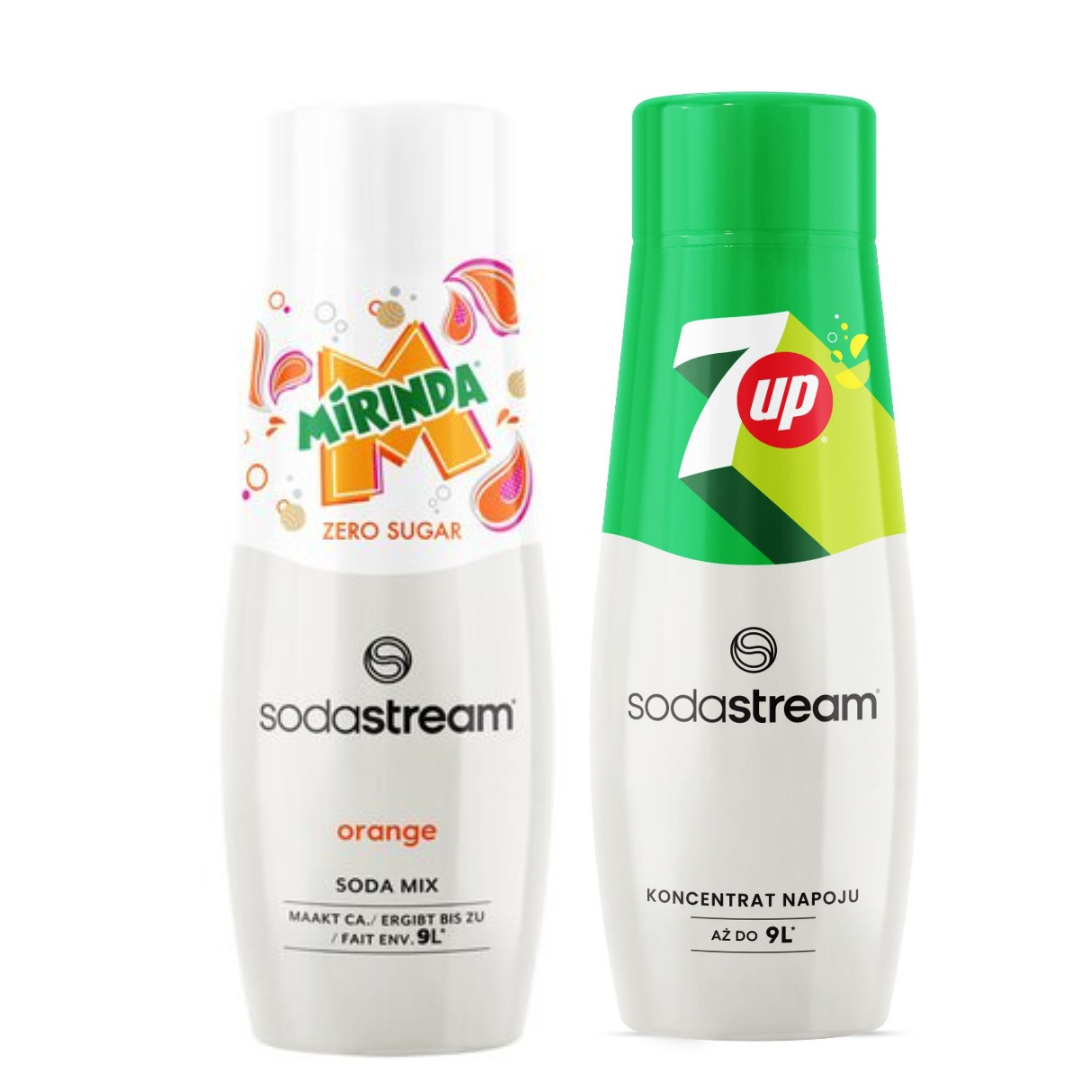 2 x MIRINDA LIGHT + 7 UP syrups