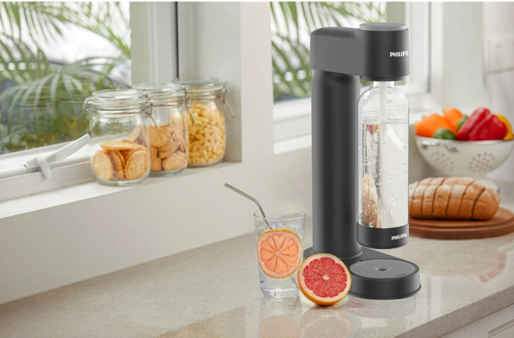 Philips Machine à Soda, avec Cartouche de CO2, Noir (ADD4901BK Lite)