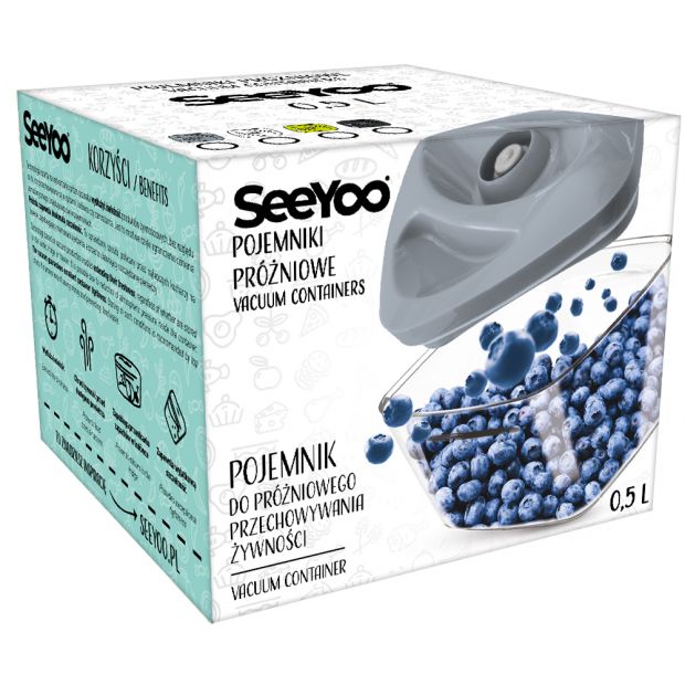 Conteneur Alimentaire Sous Vide SeeYoo 0,5L Blanc