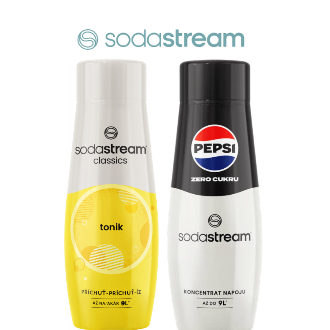 2 x SodaStream PEPSI MAX + TONIK  Sirops