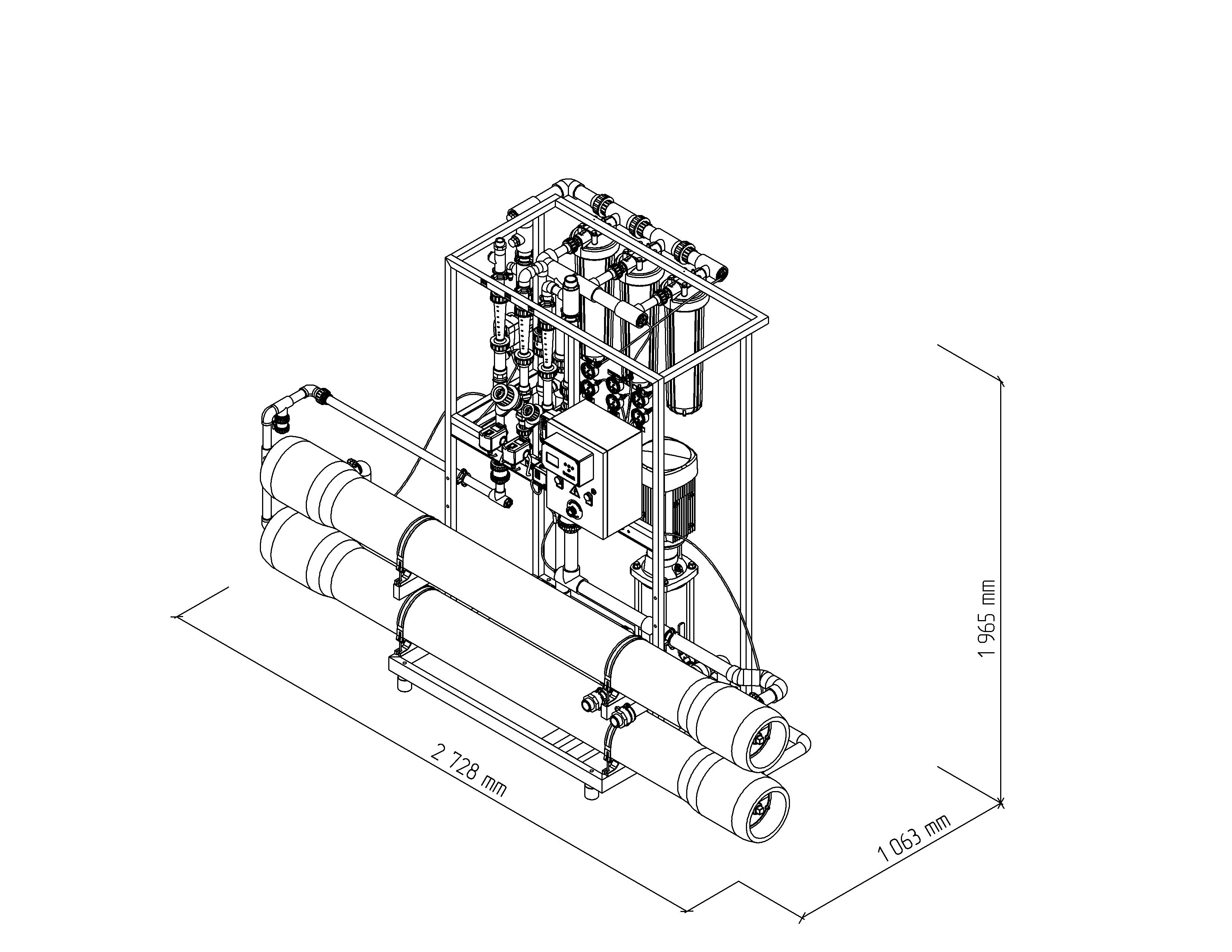 Système d’osmose inverse professionnel MO6 8"