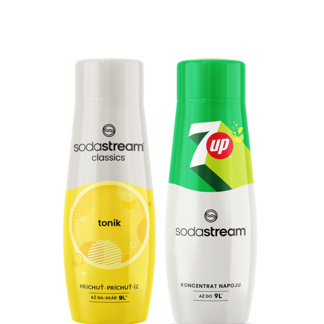 2 x SodaStream 7UP+ TONIK syrups