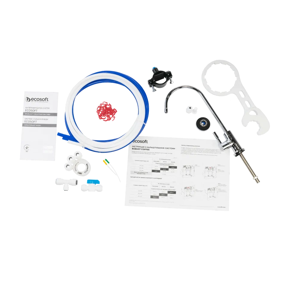 Système d'osmose inverse à flux direct Ecosoft RObust COFFEE