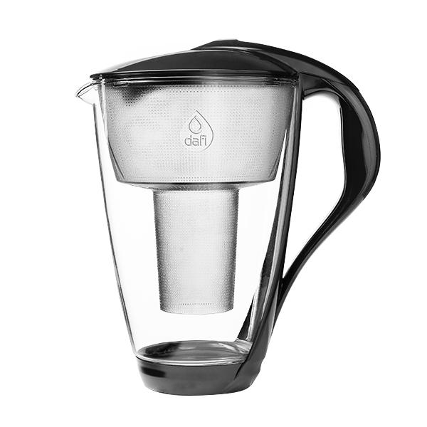 Carafe filtrante en verre Dafi Crystal (noir)