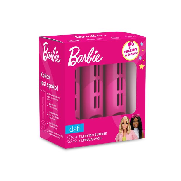 Set de bouteille filtrante BARBIE Dafi SOFT 0,5 Pink avec 4 filtres
