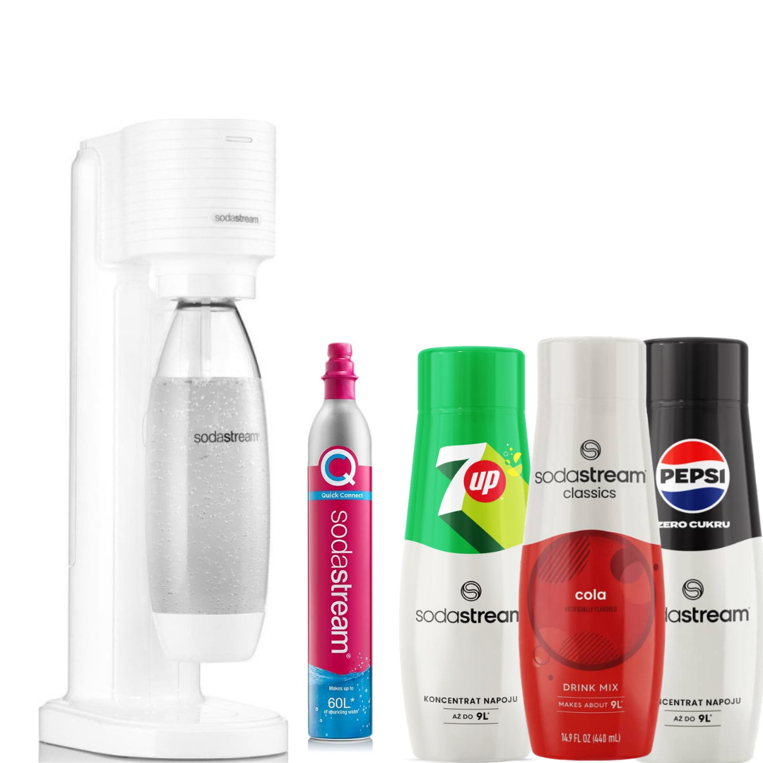 3 Syrups+GAIA White Sparkling Water Maker