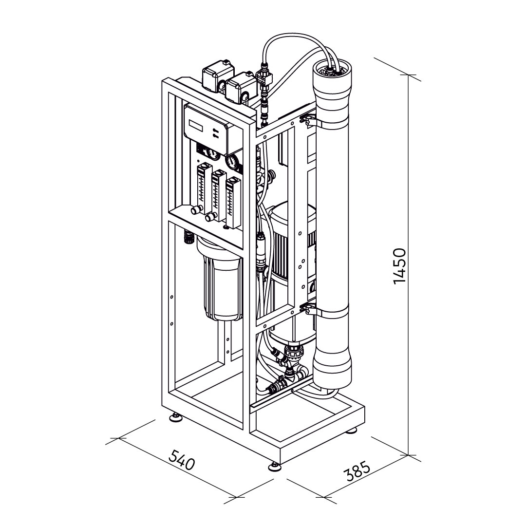 Système d'osmose inverse Ecosoft Professional MO6500 4″