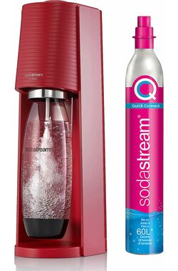 SodaStream TERRA Rouge Soda Maker + 3 x Concentrés