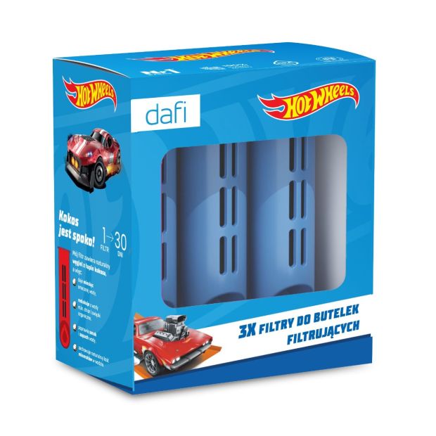 HOT WHEELS 3 filtres pour bouteille filtrante Dafi