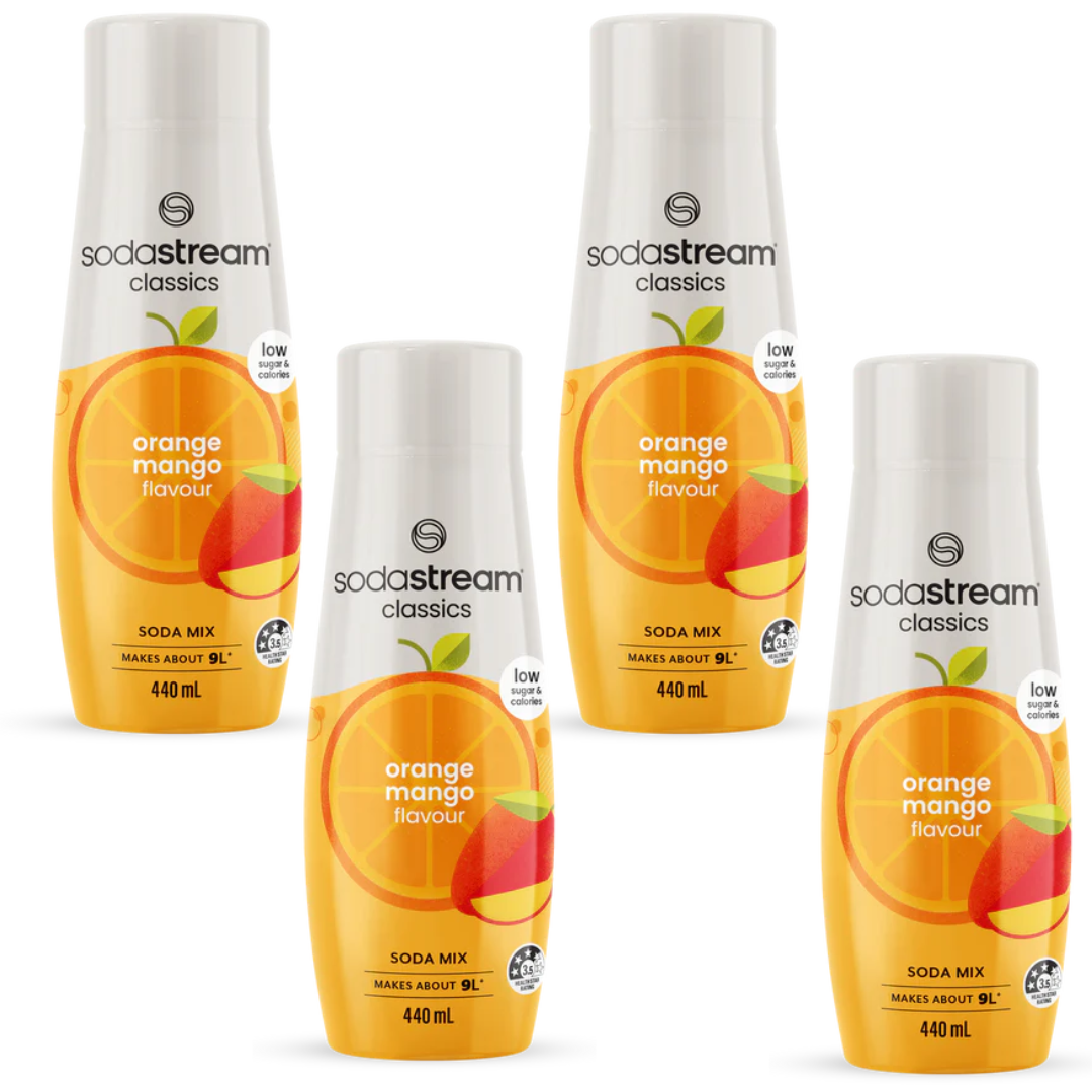 4x SodaStream Pomeranč Mango Sirupy
