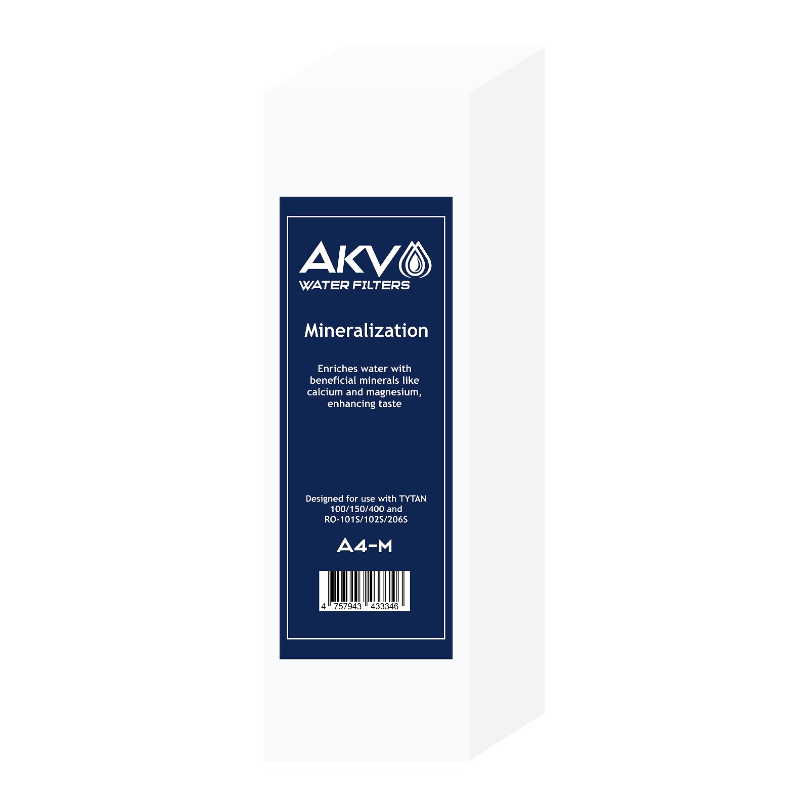 AKV A4-M — cartouche filtrante de remplacement pour minéralisation (analogue du filtre K7M)