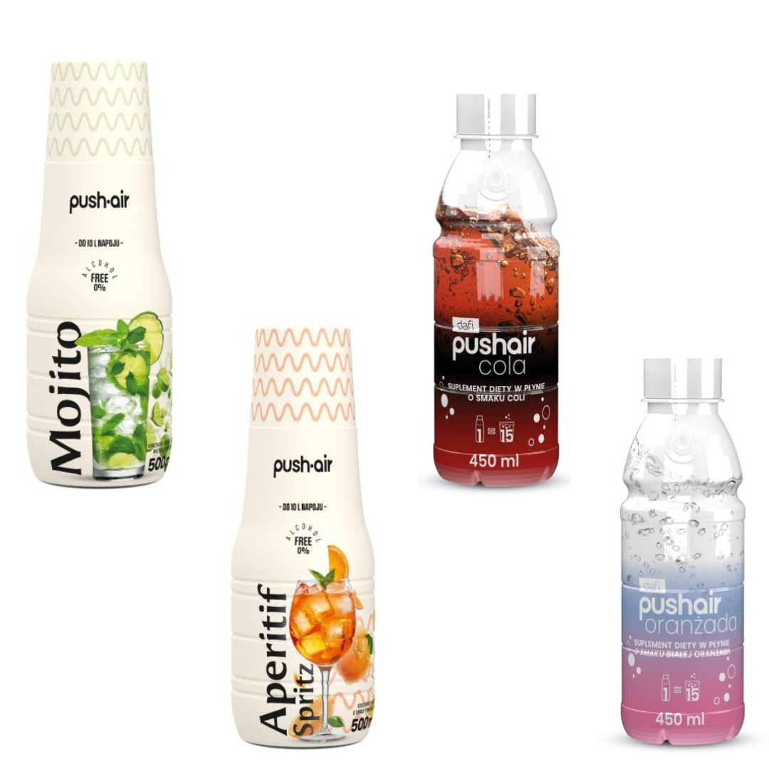 4× Sirops Dafi Mojito + Apéritif Spritz + Cola + Orange blanche