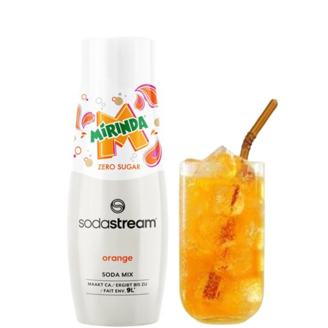 2 x SodaStream Fraise + Mirinda Light sirops