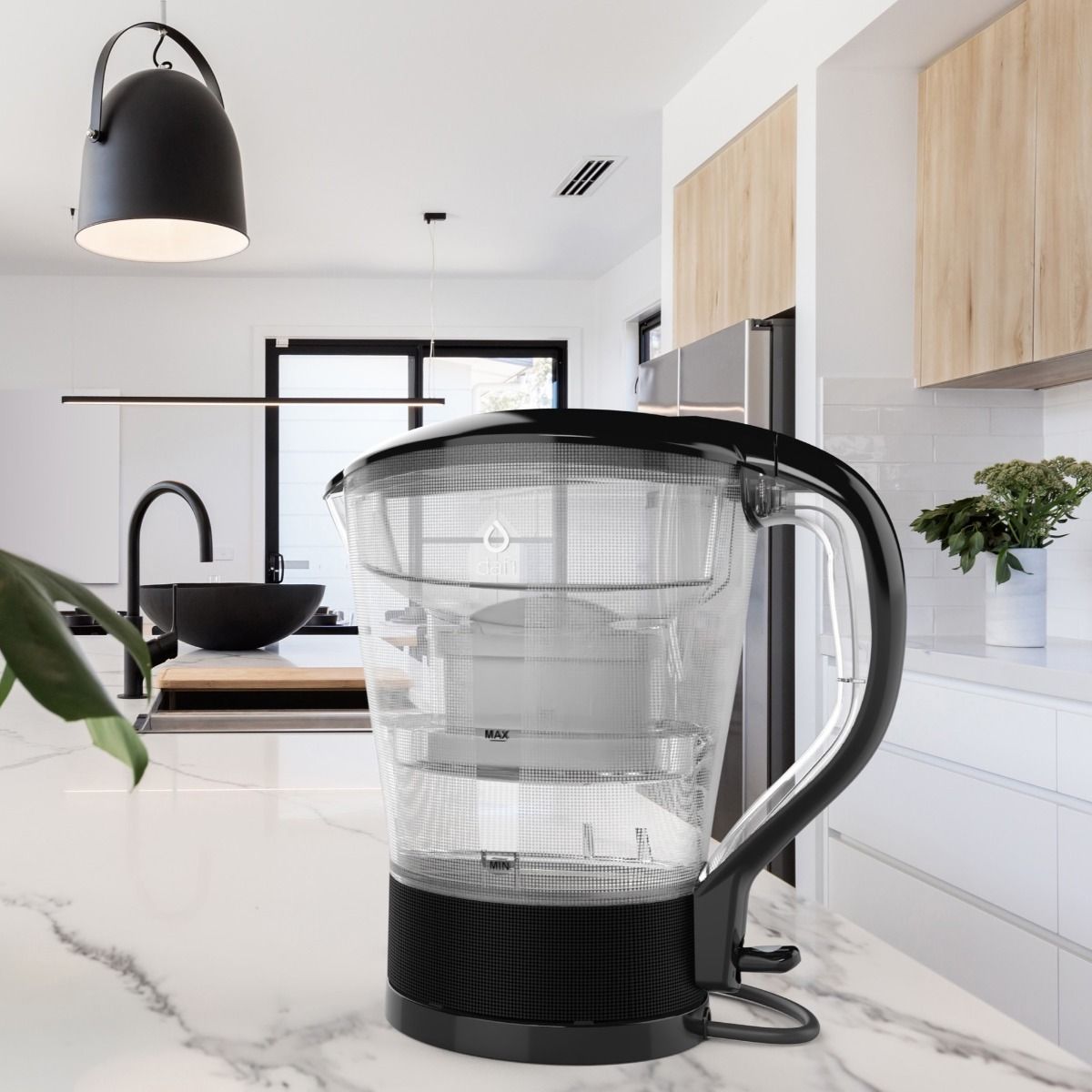 Dafi 2en1 - filtre et bouilloire électrique en un (noir) + insert Unimax