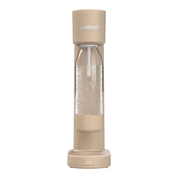 Saturateur d'eau PUSHAIR Dafi Cappuccino + Cartouche de CO2 + Bouteille de 0,7 L