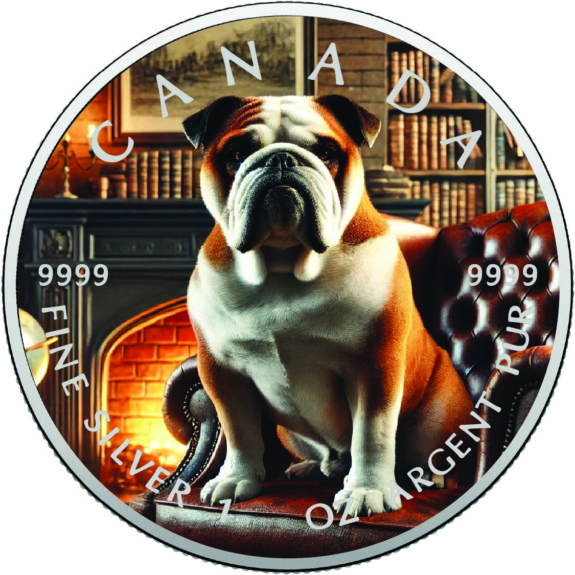 Image of  2026 Canada 1oz 9999 Silver BU The Chamber Guardian Colourized coin