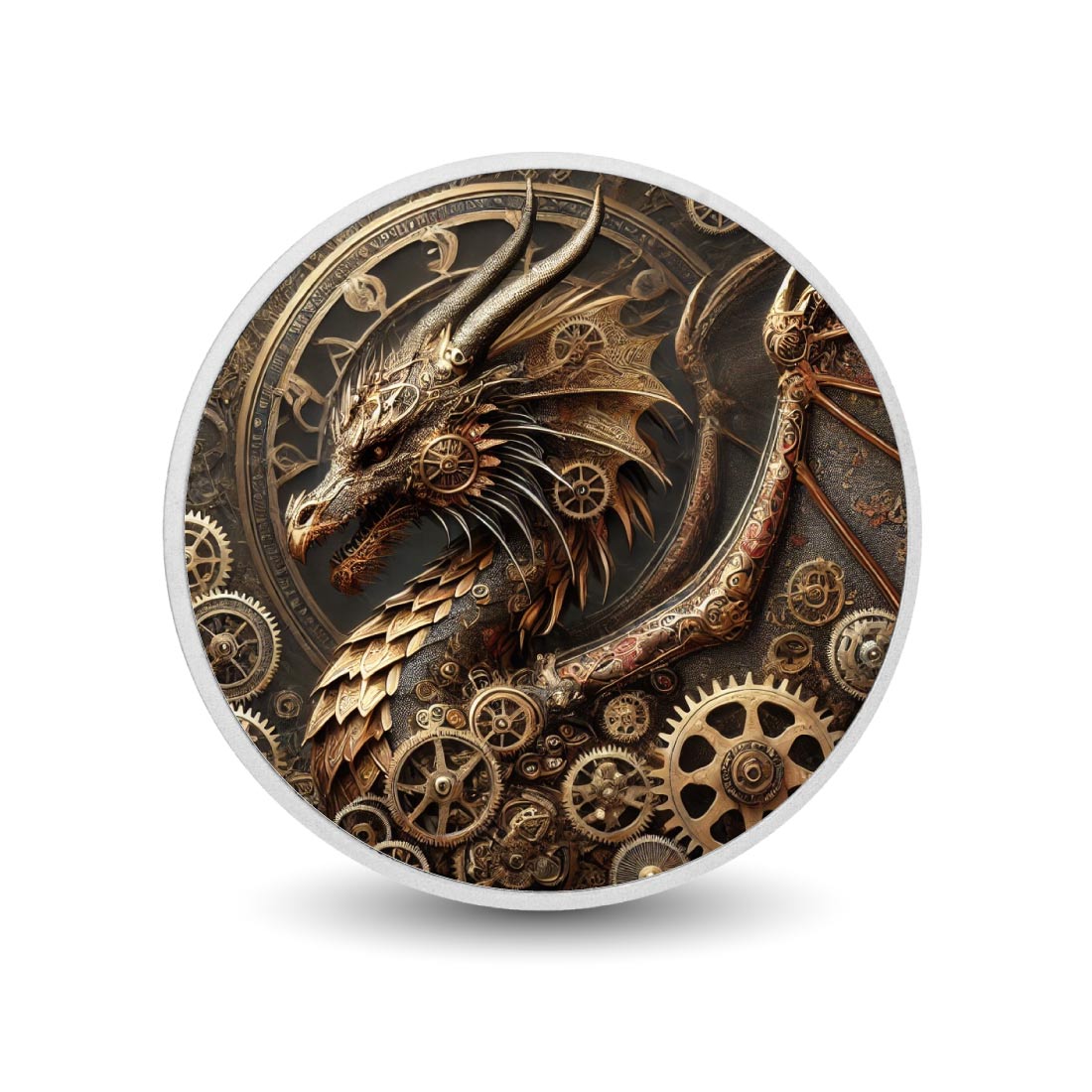 Image of  Clockwork Wyrm: The Mechanical Guardian 1oz Silver Coin coin