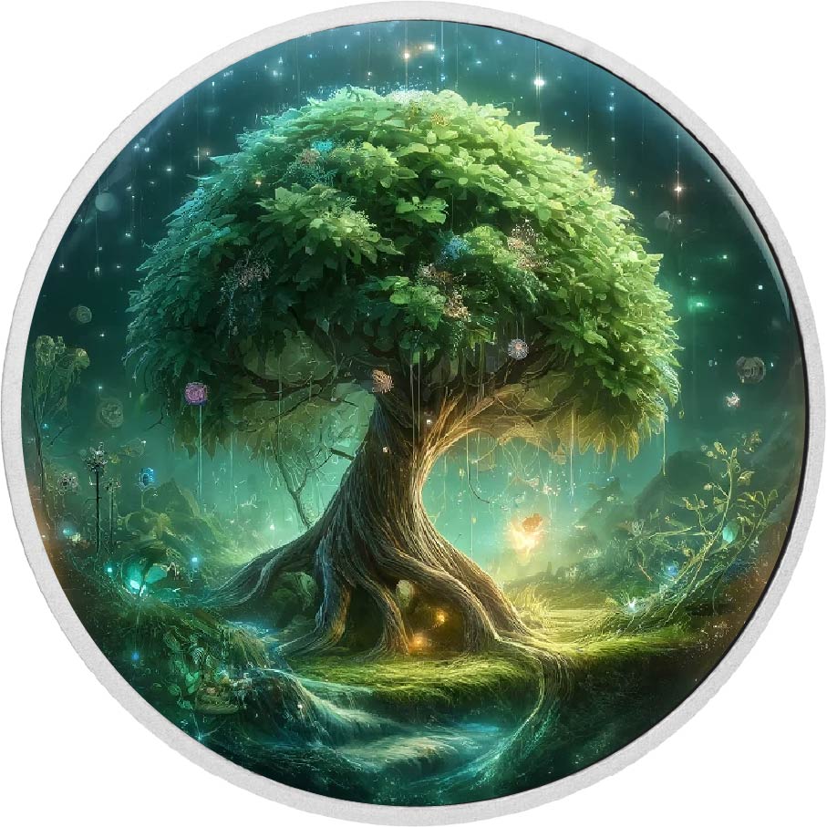 Image of  2026 Australia 1oz 9999 Silver BU Magical Tree Colourized coin
